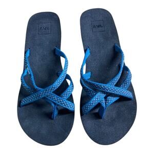 Teva Blue Mandalyn Wedge Sandals